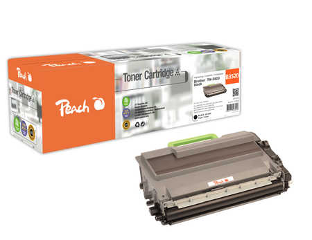 Peach B3520 Toner XL bk ersetzt Brother TN-3520 für z.B. Brother HLL 6400 DW, Brother HLL 6400 DWT, Brother HLL 6400 DWT