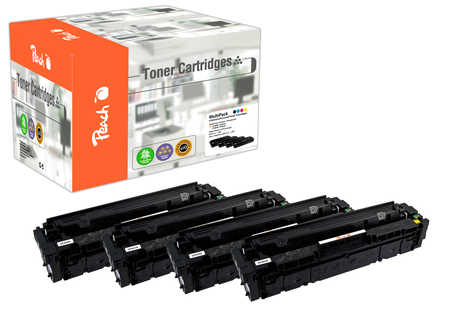 Peach HP 201 A 4 Toner (bk, c/m/y) ersetzt HP No. 201A, CF400A, CF401A, CF402A, CF403A für z.B. HP Color LaserJet Pro MF