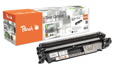 Peach HP 30 X Toner XL bk ersetzt HP No. 30X, CF230X für z.B. HP LaserJet Pro M 203, HP LaserJet Pro M 203 dn, HP LaserJ