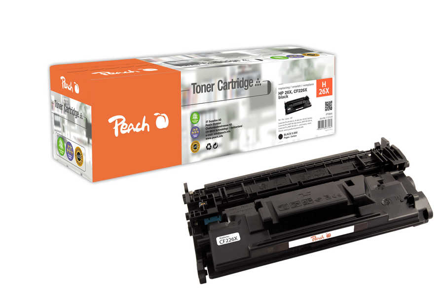 Peach HP 26 A Toner bk ersetzt HP No. 26A, CF226A für z.B. HP LaserJet Pro M 402 d, HP LaserJet Pro M 402 dn, HP LaserJe