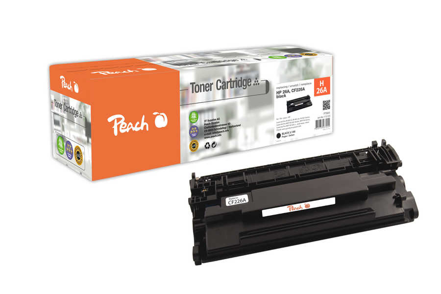 Peach HP 26 X Toner XL bk ersetzt HP No. 26X, CF226X für z.B. HP LaserJet Pro M 402 d, HP LaserJet Pro M 402 dn, HP Lase