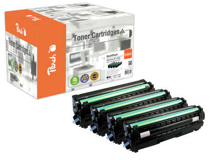 Peach S503 4 Toner (bk, c/m/y) ersetzt Samsung CLT-503L für z.B. Samsung ProXpress C 3000, Samsung ProXpress C 3010 ND