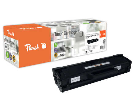 Peach S111 Toner XL bk ersetzt Samsung MLT-D111L/ELS, SU799A für z.B. Samsung Xpress M 2026 W, Samsung Xpress M 2020, Sa