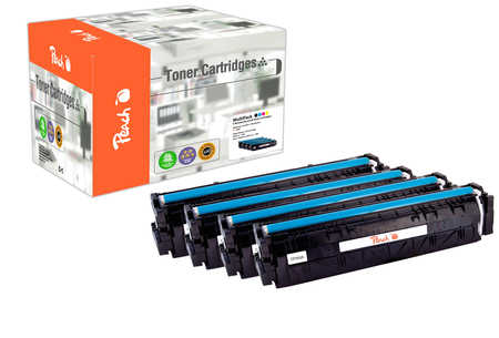 Peach HP 203 A 4 Toner (bk, c/m/y) ersetzt HP No. 203A, CF540A, CF541A, CF542A, CF543A für z.B. HP Color LaserJet Pro MF