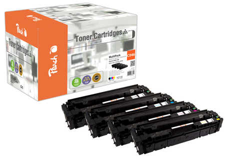 Peach HP 046 4 Toner (bk, c/m/y) ersetzt Canon CRG-046, 1250C002, 1249C002, 1248C002, 1247C002 für z.B. Canon ISensys LB