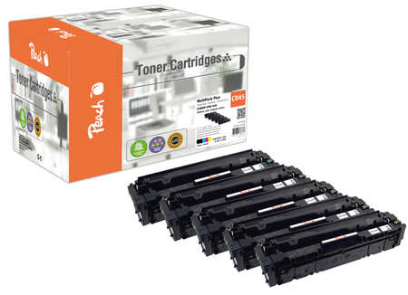 Peach HP 045 5 Toner (2*bk, c/m/y) ersetzt Canon CRG-045, 1242C002*2, 1241C002, 1240C002, 1239C002 für z.B. Canon ISensy