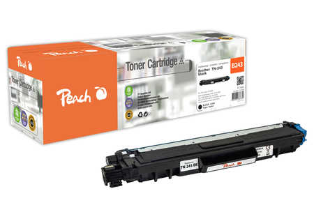 Peach B243 BK Toner bk ersetzt Brother TN-243BK für z.B. Brother DCPL 3550 CDW, Brother MFCL 3750 CDW, Brother MFCL 3770