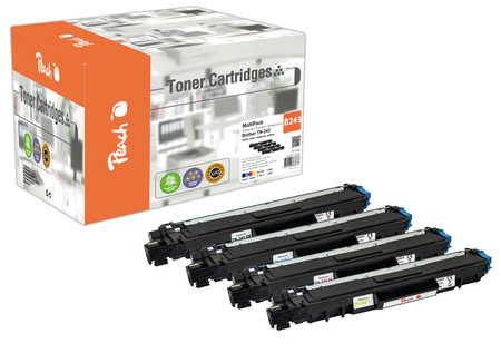 Peach B243 4 Toner (bk, c/m/y) ersetzt Brother TN-243 für z.B. Brother DCPL 3550 CDW, Brother HLL 3270 CDW, Brother MFCL