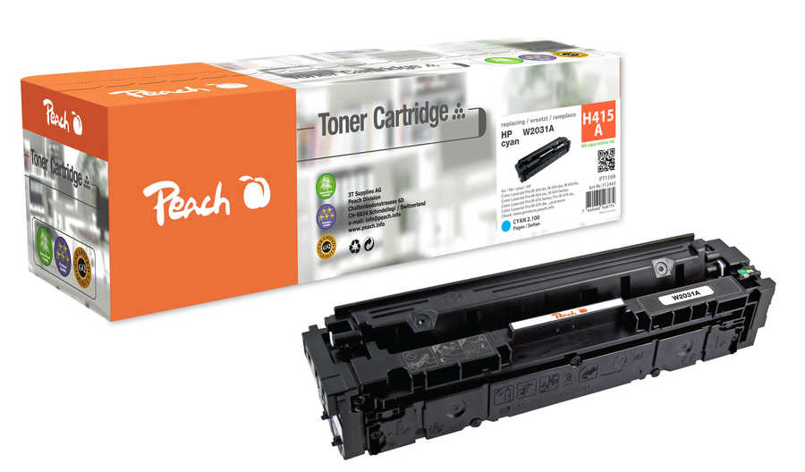 Peach HP 415 A Toner cy ersetzt No. 415A, W2031A