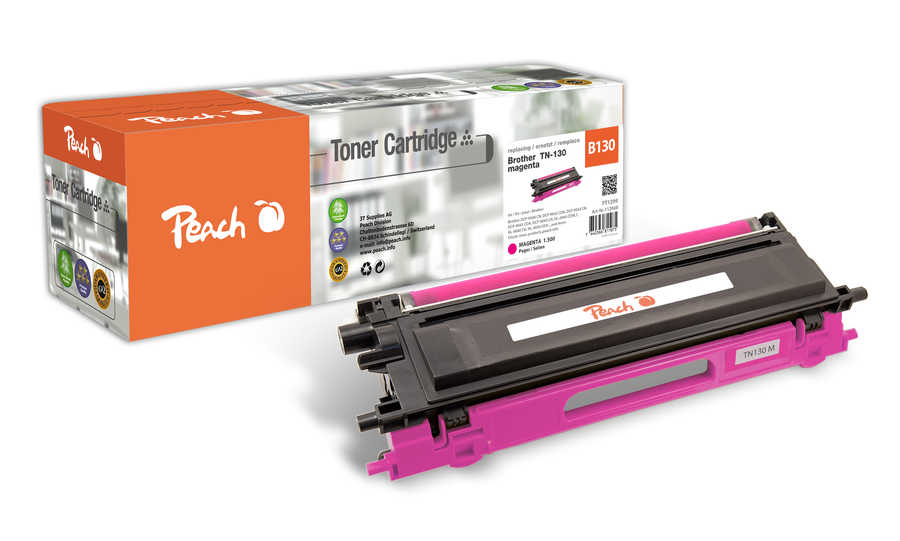 Image of Peach B130 M Toner cy ersetzt Brother TN-130M für z.B. Brother DCP -9040 CN, Brother DCP -9042 CDN, Brother DCP -9042 CN, Brother DCP -9045 CDN